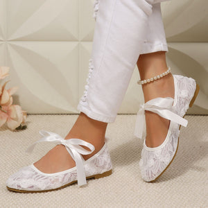 shoes featuring floral in White with Mesh,Rubber Imported Size &amp texture