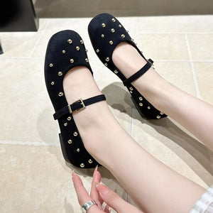 Polyester, Rubber Imported Size &amp Mary Jane flats in Black with flats silhouette