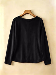Burgundy blouse with ruched and long sleeve