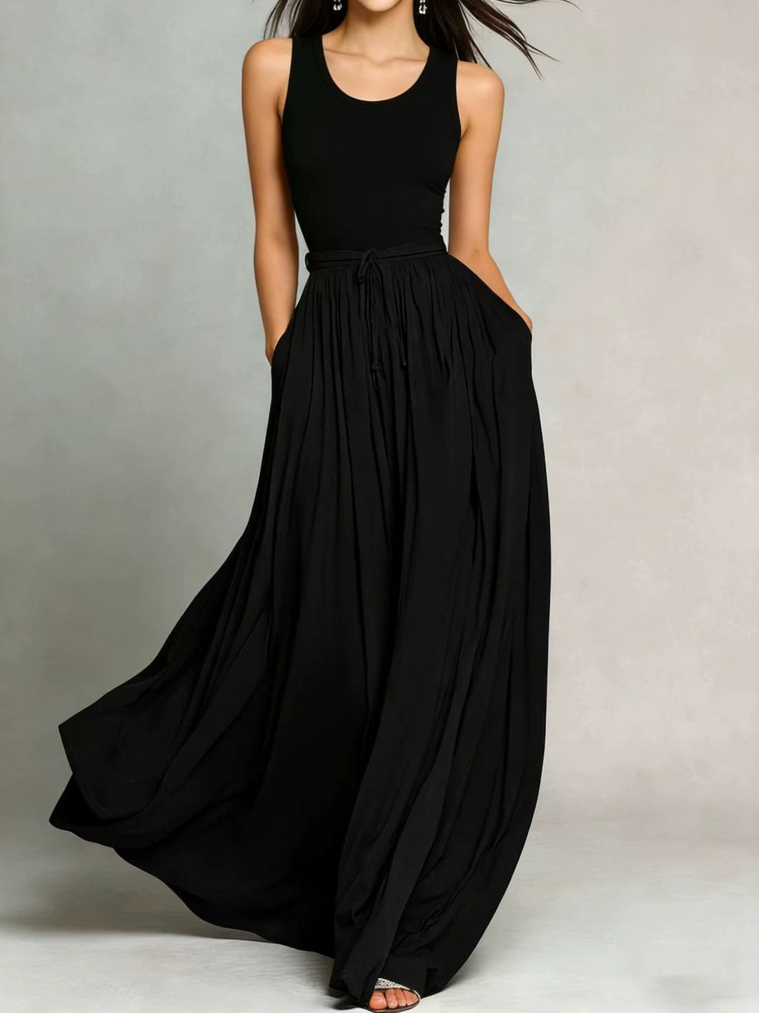 100% polyester Care instructions: Machine wash cold maxi dress in Burgundy with A-line silhouette
