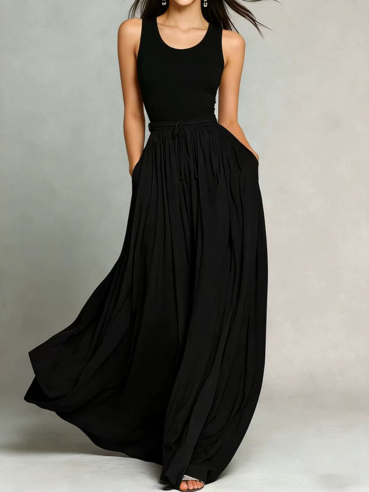 100% polyester Care instructions: Machine wash cold maxi dress in Burgundy with A-line silhouette