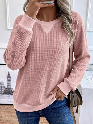 65% viscose, 35% polyester Care instructions: Machine wash cold sweatshirt in Light Gray with relaxed silhouette