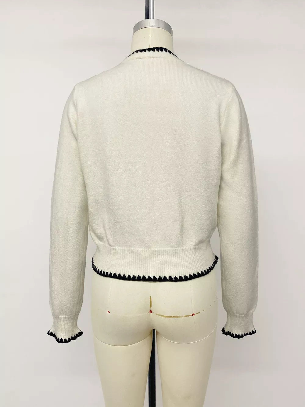 Beige regular cardigan with v-neck