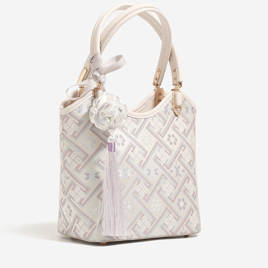 Geometric Pattern Small Handbag Tote Bag