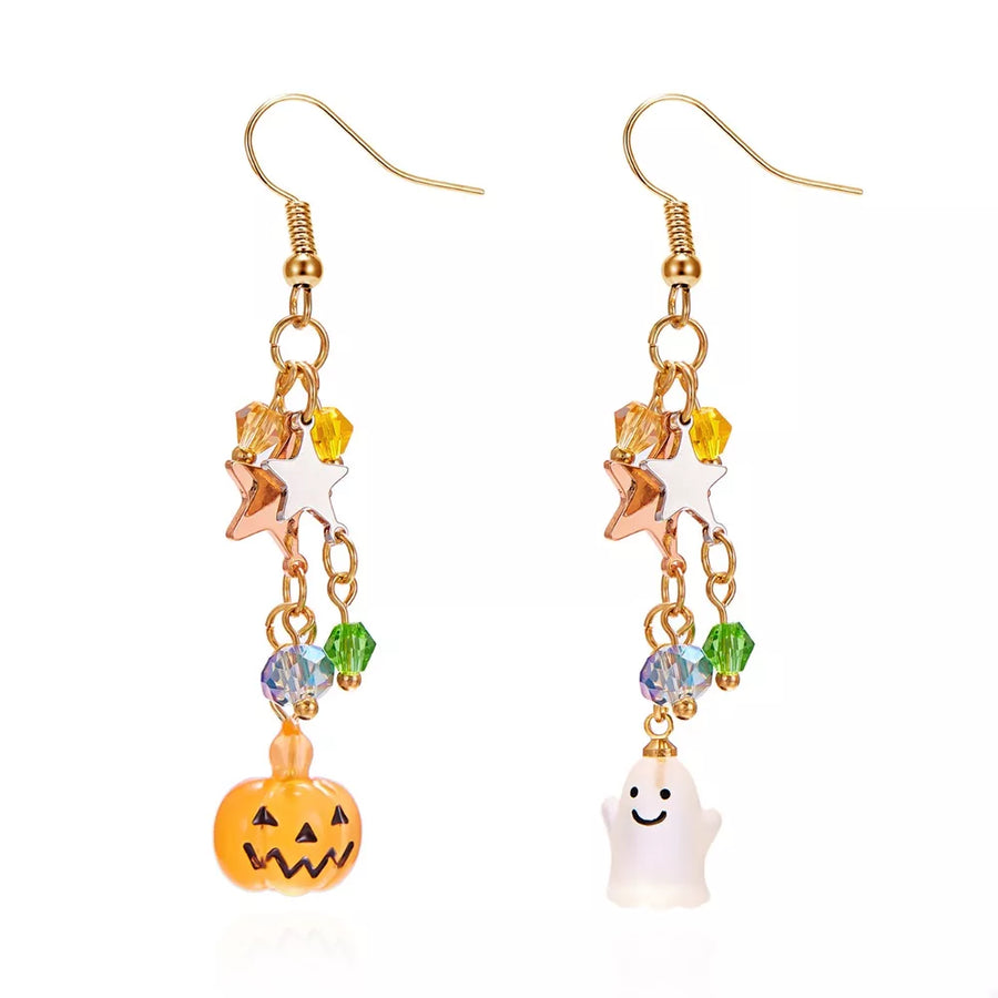earrings featuring novelty in white with 18K Gold-Plated, Acrylic, Zinc alloy Care instructions: Imported Size &amp texture