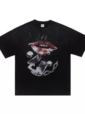 Black Men's Graphic Short Sleeve T-shirt