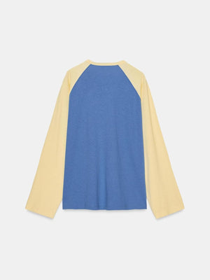 t-shirt featuring color-block in lemon yellow with 95% polyester, 5% elastane Care instructions: Machine wash cold texture