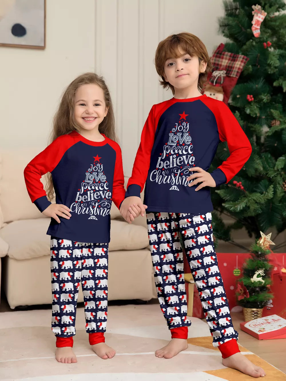 pajama set featuring graphic-print, animal-print in red with 95% polyester, 5% spandex Care instructions: Machine wash cold