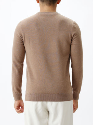 Men's Plus Size Classic Crew Neck Sweater in Dark Blue