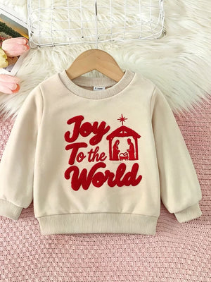 cream sweatshirt with graphic-print and crew neck