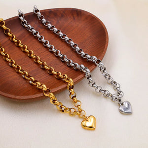 18K Gold-Plated,Titanium Steel,Silver-plated Care instructions: Avoid wearing du necklace in silver with not applicable