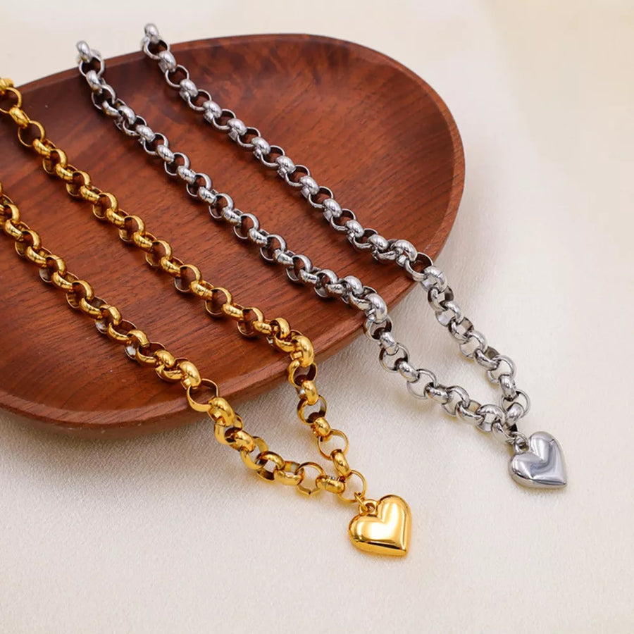 18K Gold-Plated,Titanium Steel,Silver-plated Care instructions: Avoid wearing du necklace in silver with not applicable
