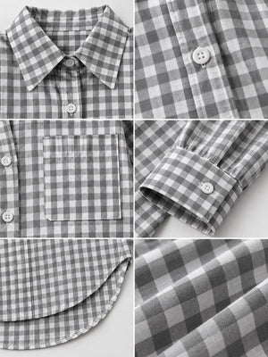 button-down shirt in Pink with collared and long sleeve