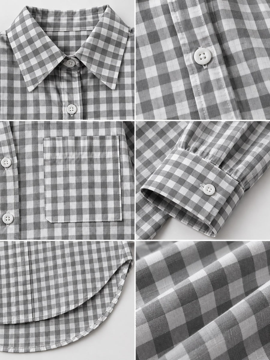 button-down shirt in Pink with collared and long sleeve