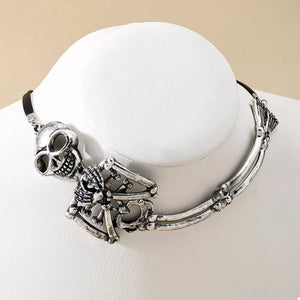 ACCESSORIES featuring skull motif in Silver Suit with Alloy,Silver-plated Care instructions: Avoid wearing during exercise