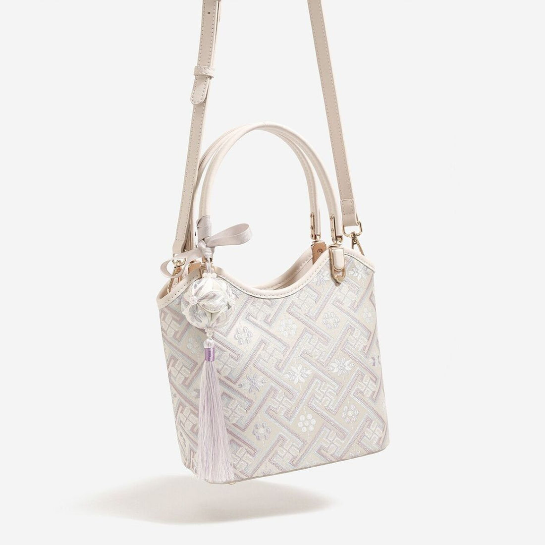 Geometric Pattern Small Handbag Tote Bag