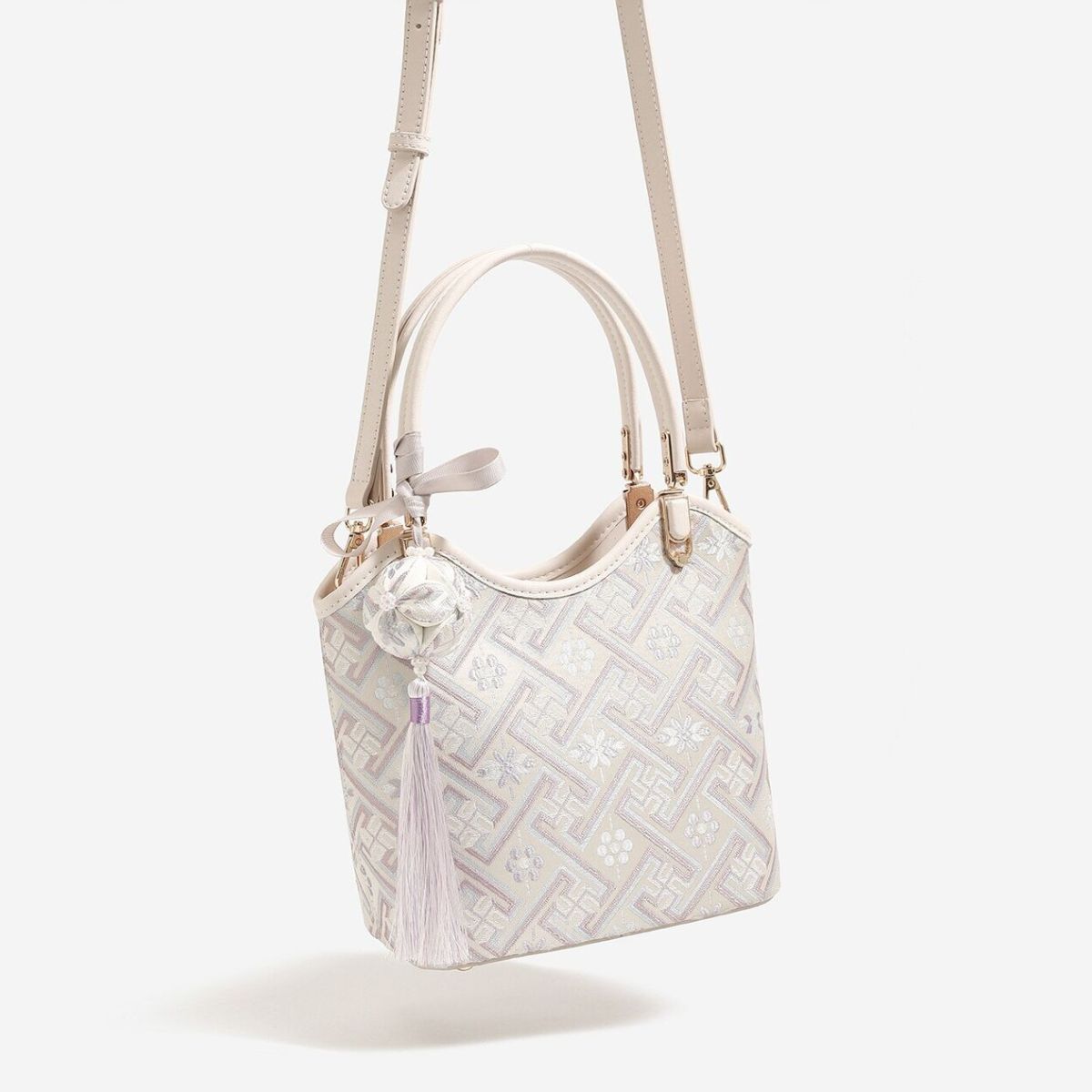 Geometric Pattern Small Handbag Tote Bag