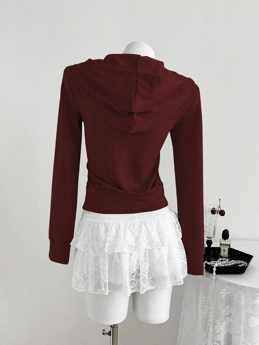 Zip Up Long Sleeve Hoodie option 5