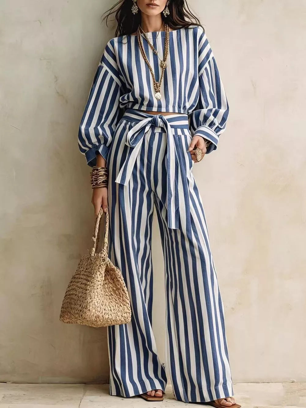 lounge set featuring striped in Yellow with 100% polyester Care instructions: Machine wash cold texture