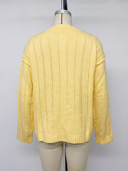 Button Up Dropped Shoulder Cardigan option 14