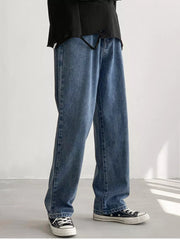 Men's Loose Fit Jeans in Dark Blue