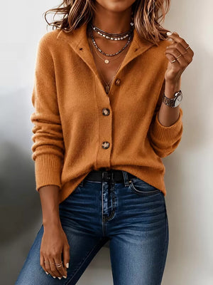 100% polyester Care instructions: Machine wash cold cardigan in Khaki with regular silhouette