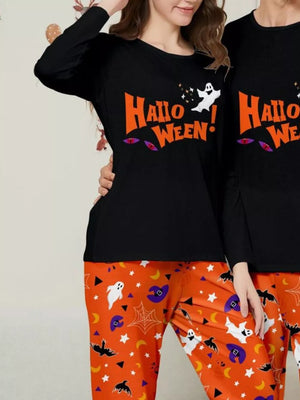 pajama set in Mom with novelty print and plus-size