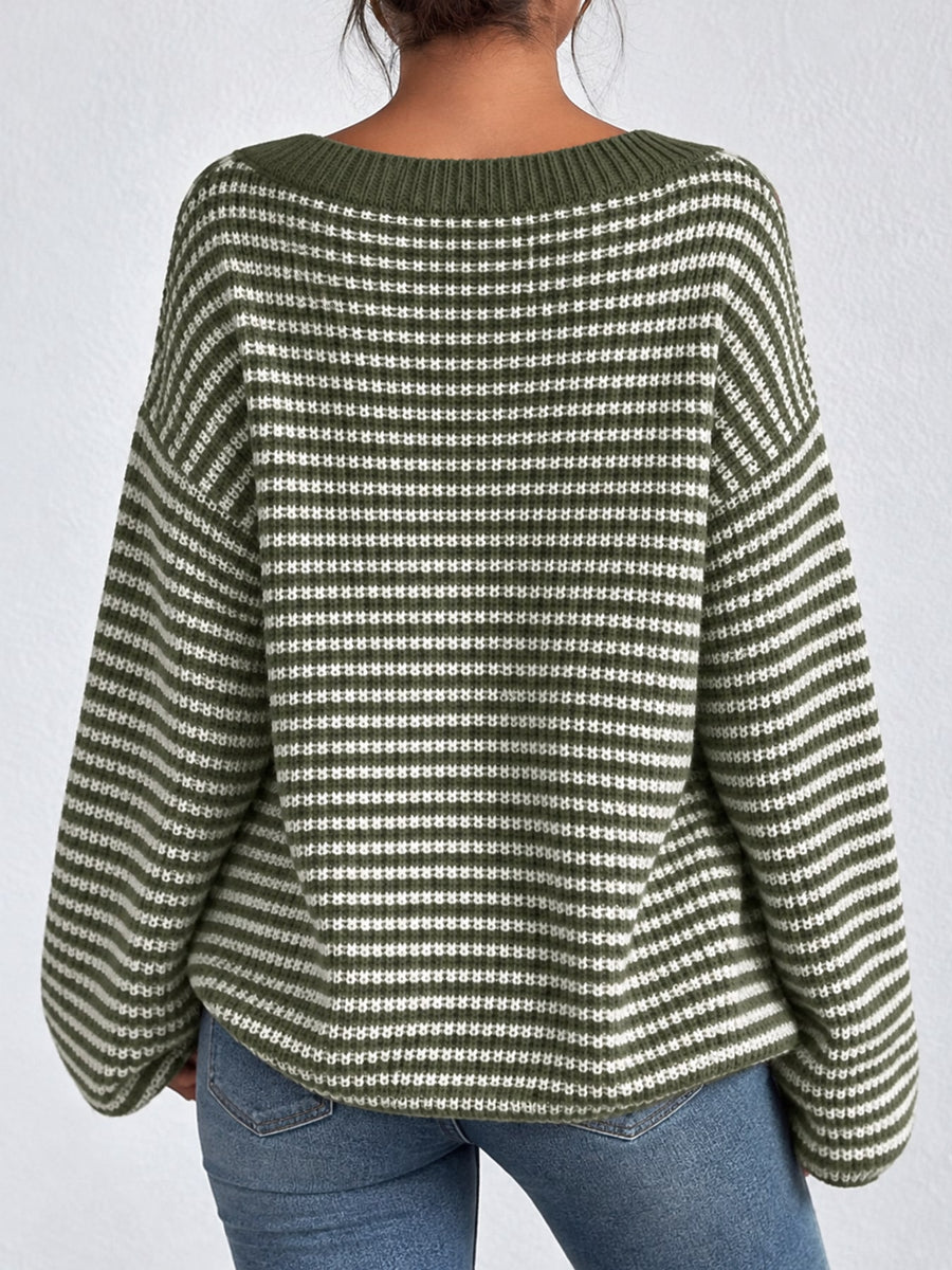 Gray pullover sweater