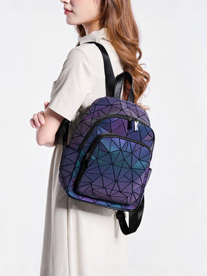 PVC Imported Size &amp backpack in teal with regular silhouette