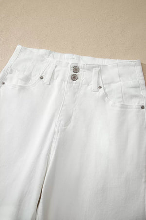 2-button High Waist Wide Leg Jeans option 6