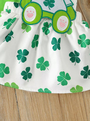 Children's Ruffled Long Sleeve Bodysuit & Dress Set option 5