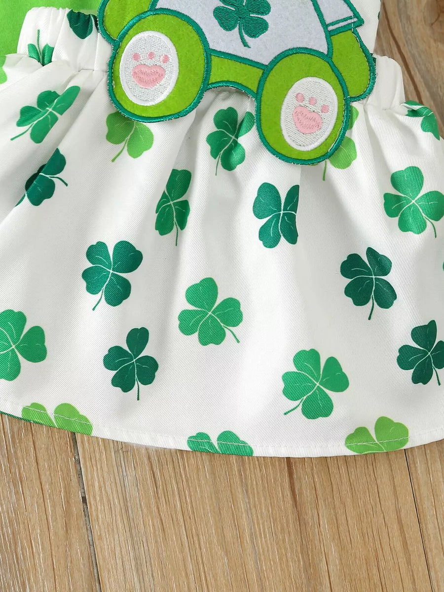 Children's Ruffled Long Sleeve Bodysuit & Dress Set option 5