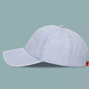 Embroidered Causal Baseball Cap in Beige