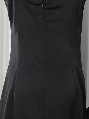 Spaghetti Strap Ruffle Slit Maxi Dress option 9