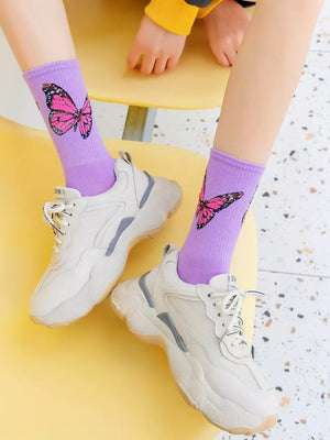 light blue fitted socks with null