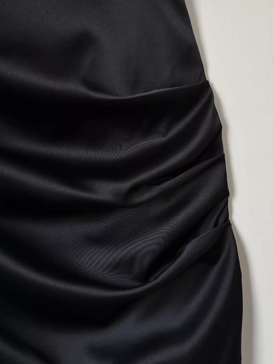 Black with mini dress with lace 14