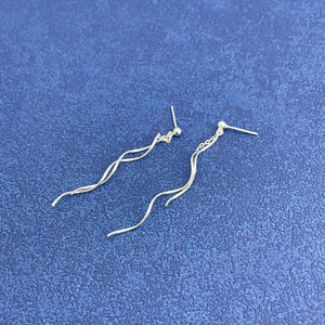 Silver earrings