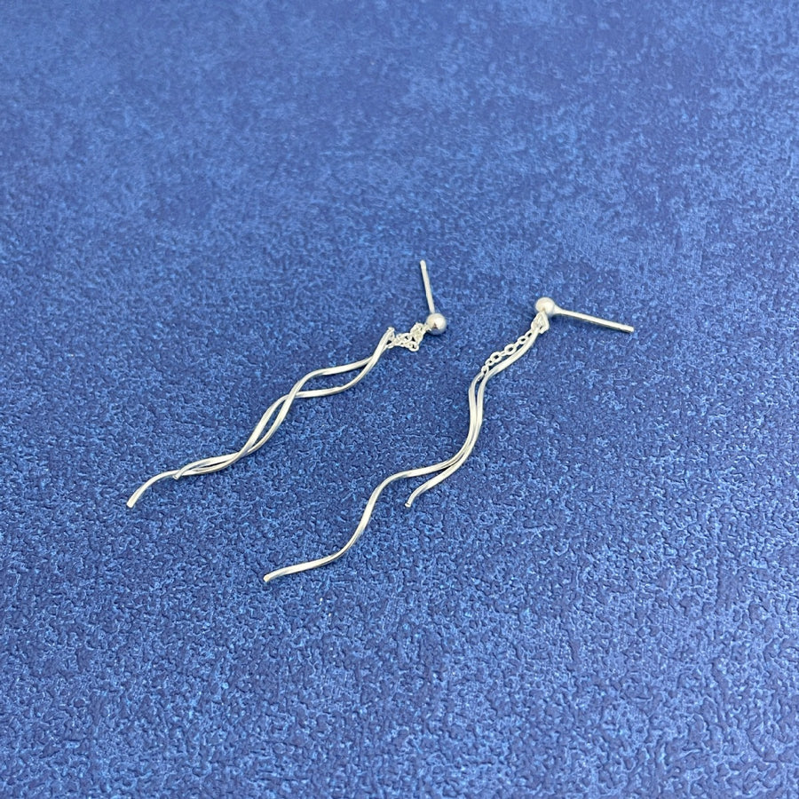 Silver earrings