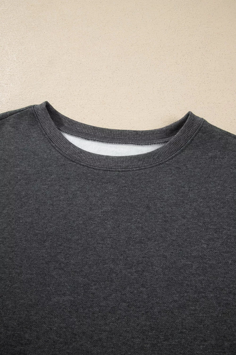 charcoal relaxed lounge set with crew neck