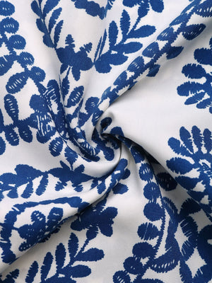 Bustier Print Wide Leg Jumpsuit in Blue