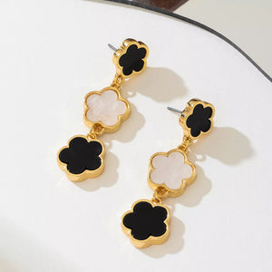 18K Gold-Plated,Alloy,Resin Care instructions: Avoid wearing during exercise, as earrings in white with straight silhouette