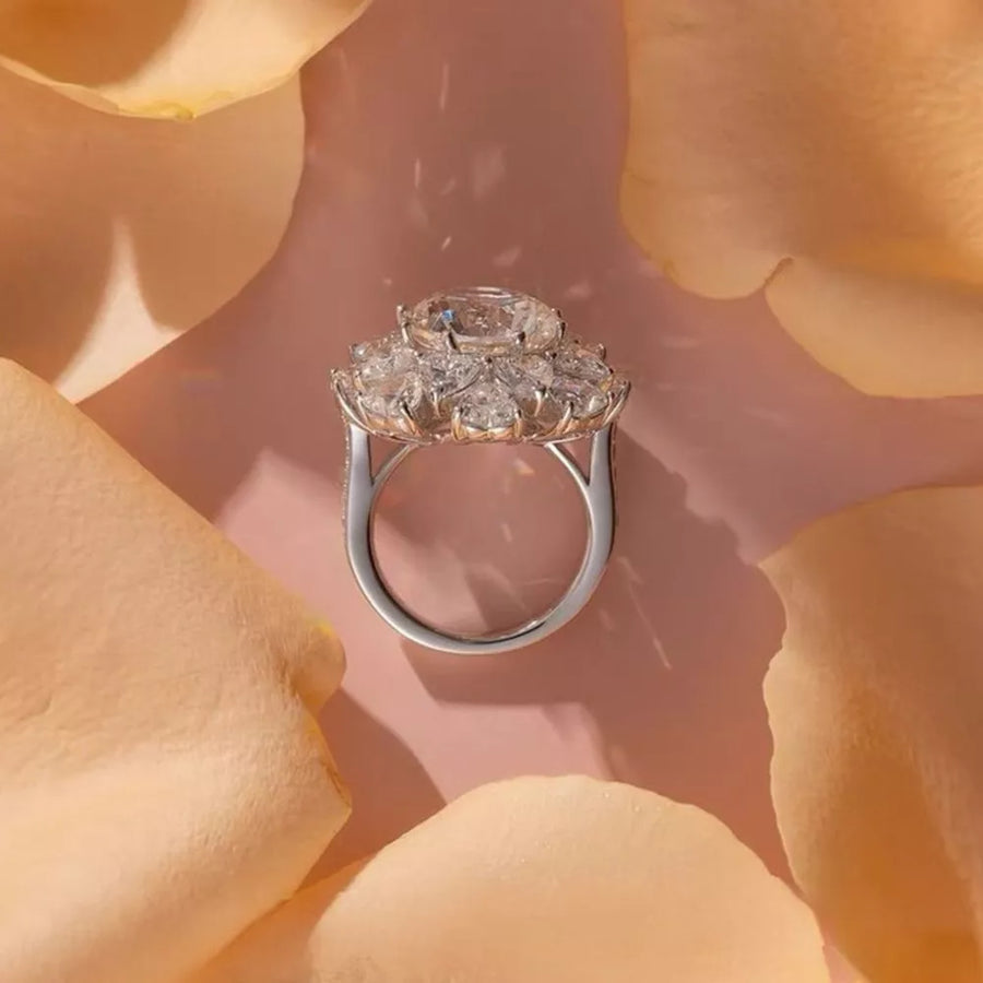 5 Carat 925 Sterling Silver Moissanite Ring option 4