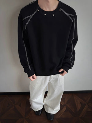 95%cotton,5%spandex Care instructions: Machine wash cold sweatshirt in Black with regular silhouette