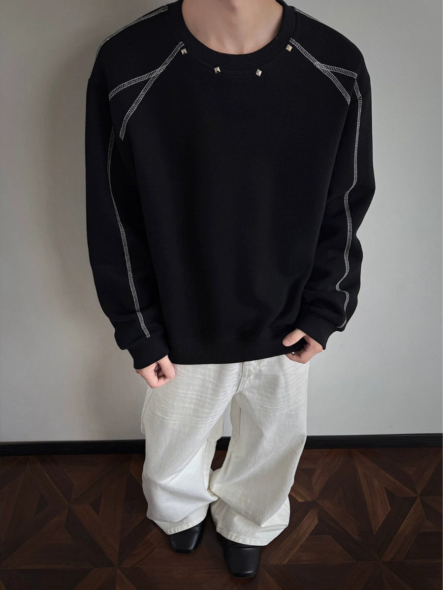 95%cotton,5%spandex Care instructions: Machine wash cold sweatshirt in Black with regular silhouette