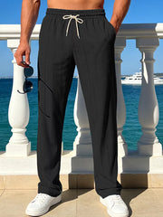 Dark Navy pants with elastic waist and null