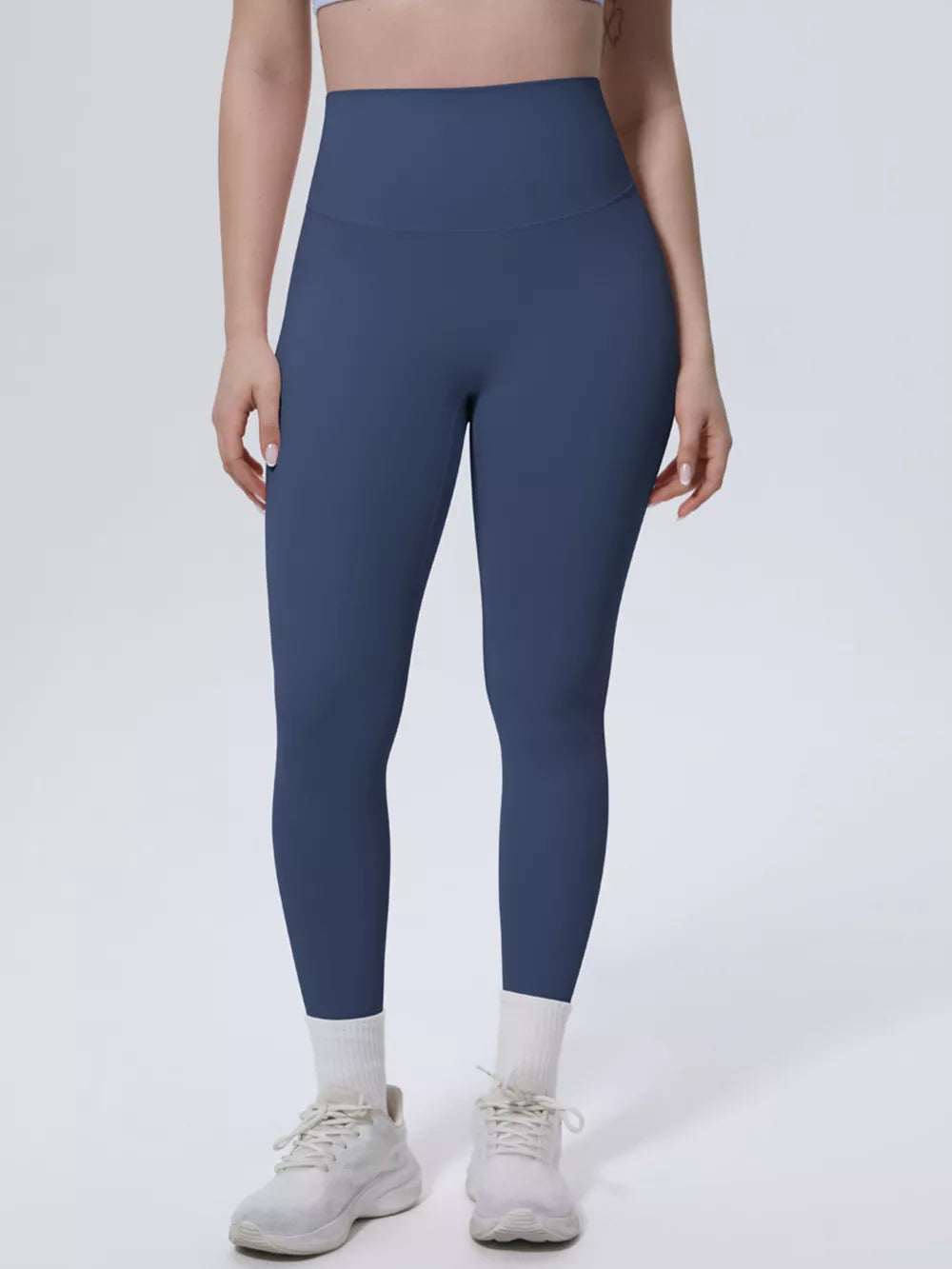 Sage leggings with ankle-length and elastic