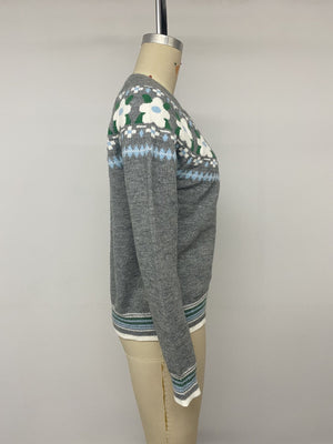 dark grey pullover sweater