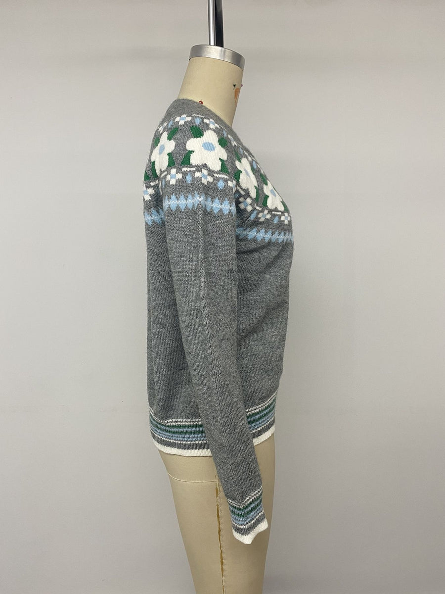 dark grey pullover sweater