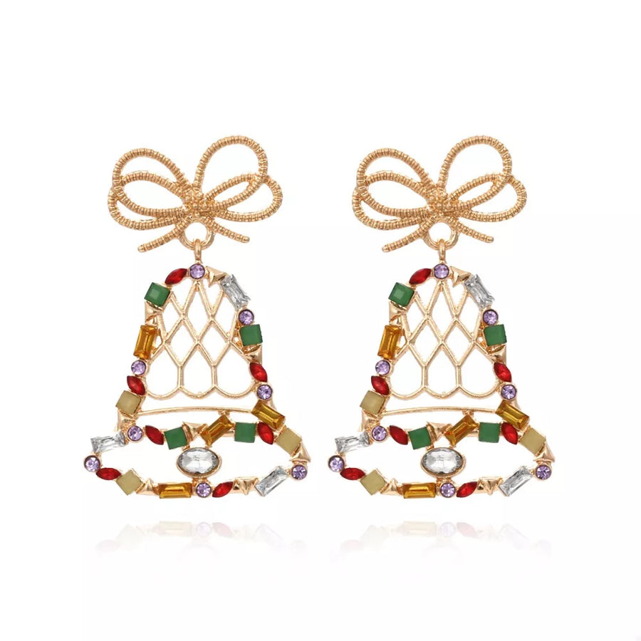 earrings in gold featuring 18K gold-plated and dangle fit