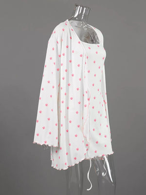 wrap dress featuring ditsy floral in pink with 95% polyester, 5% elastane Care instructions: Machine wash cold texture